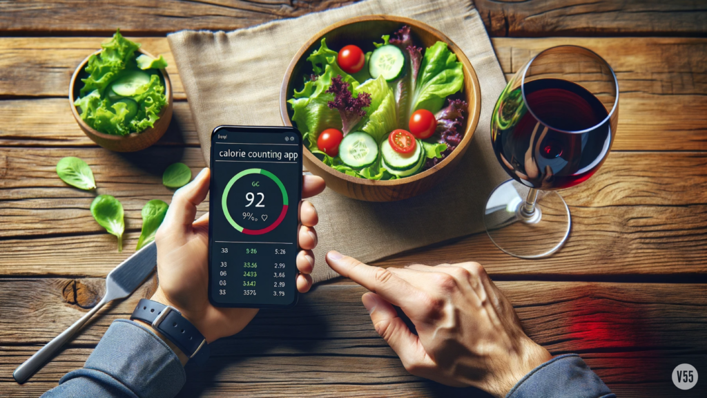 Vinum 55, how many calories in wine, calories in wine