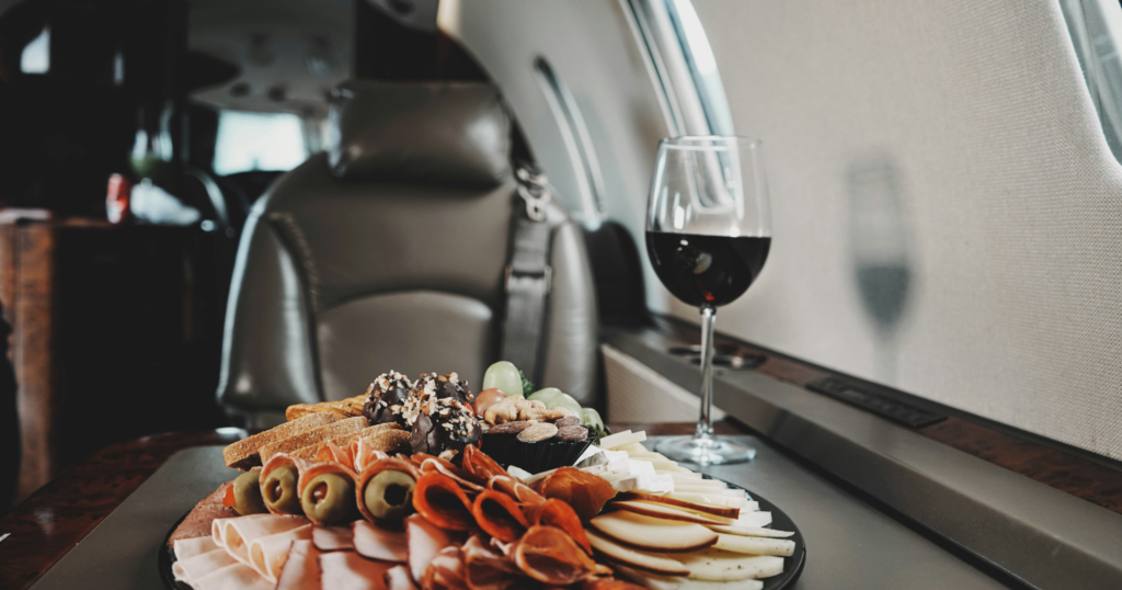 Vinum 55, blog post, in-flight wine list, food and wine, luxury